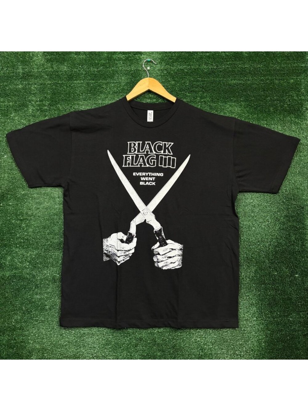 Black Flag Everything Went Black Punk Rock Band T-Shirt Size Extra Large